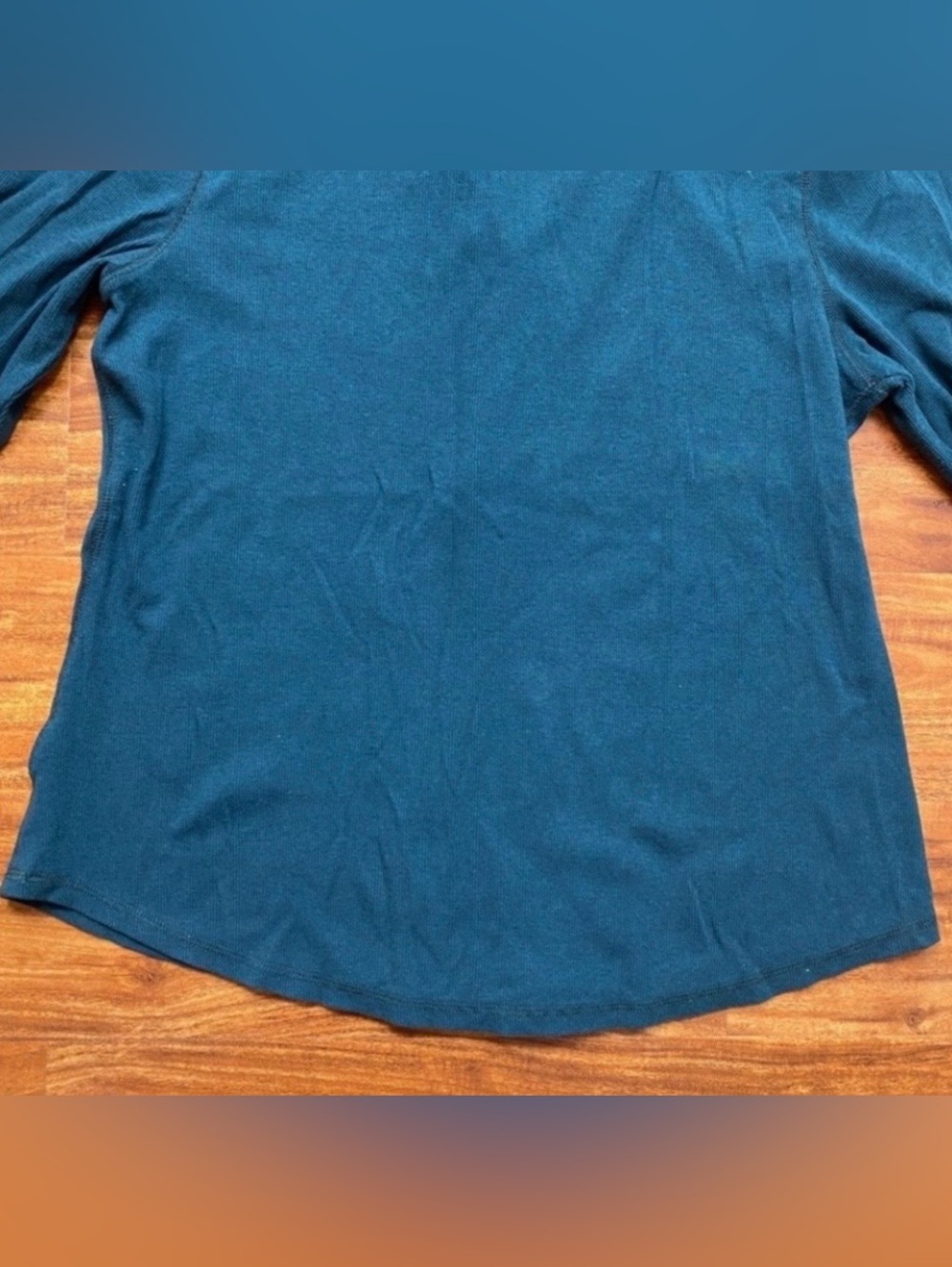 3/$25 Old Navy Women's Teal Soft Ribbed Stretch Long Sleeve Top Size XXL Casual - Picture 5 of 12